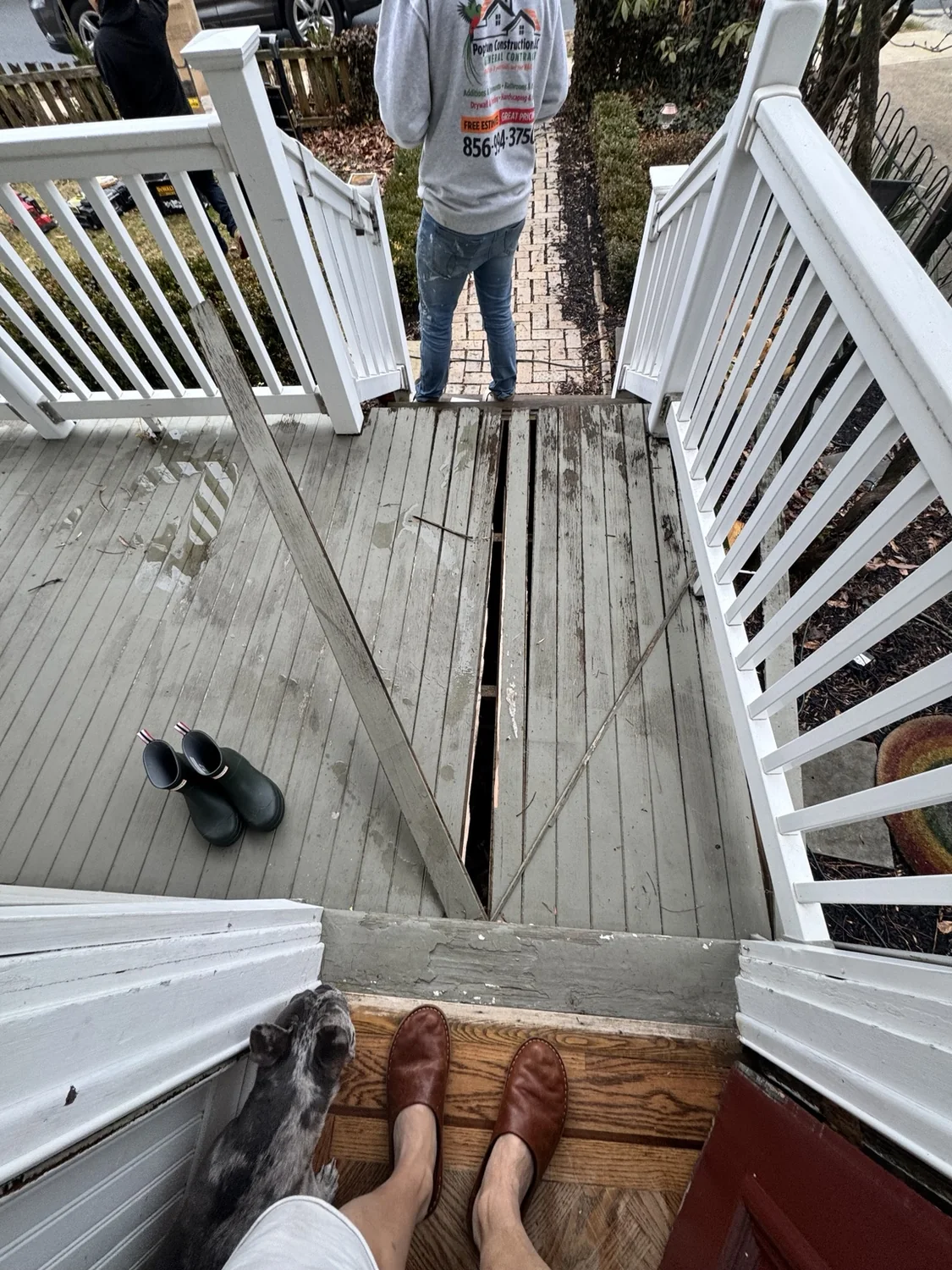 Porch before renovation