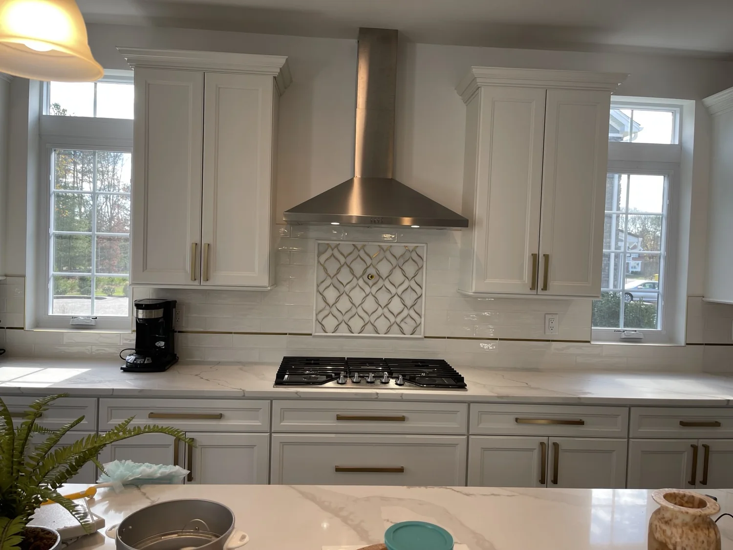 White kitchen remodeling project